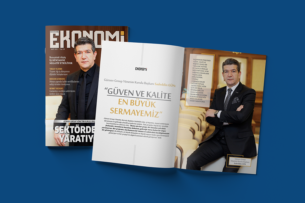 Yönetim Kurulu Başkanımız Sadeddin Gün Ekonomi Dergisi'nin Kapak Konuğu Oldu