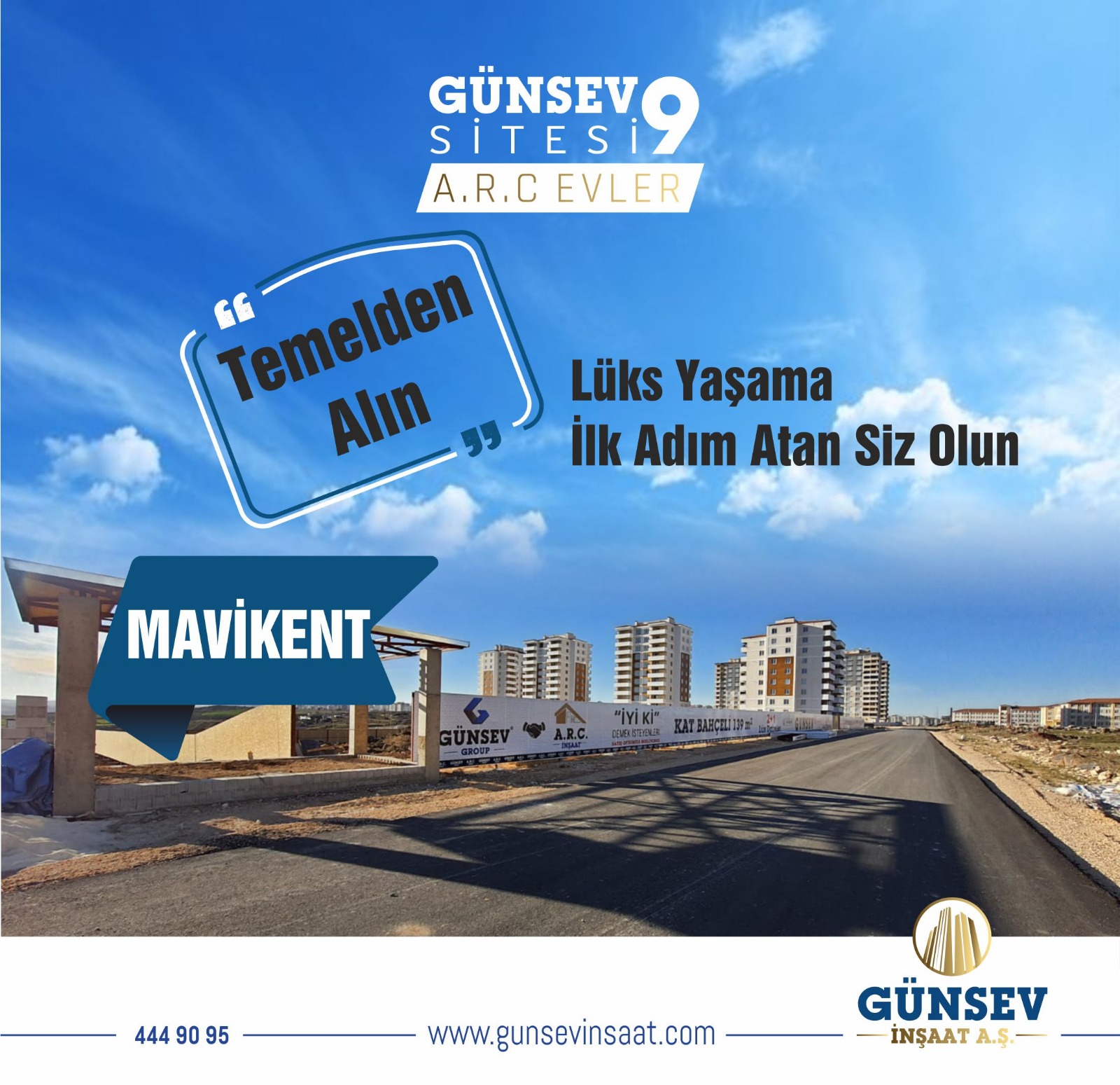 Günsev Sitesi 9'un Maviket'te Temelleri Atıldı